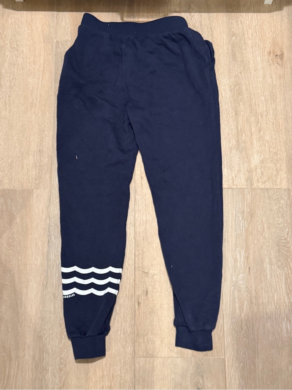 Sol Angeles Navy Wave Jogger Sweatpants Youth Size 10 - Picture 4 of 4